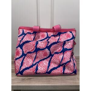 Lilly Pulitzer Cute as a Shell Large Insulated Lunch Cooler Pink Tote Beach Pool